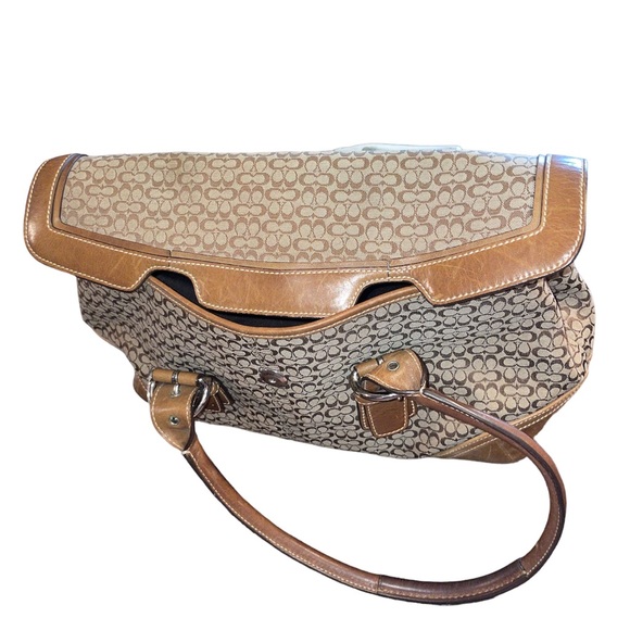 🎉HP🎉Coach Classic Soho Satchel Canvas & Leather Handbag/Purse #7080 - Picture 4 of 9